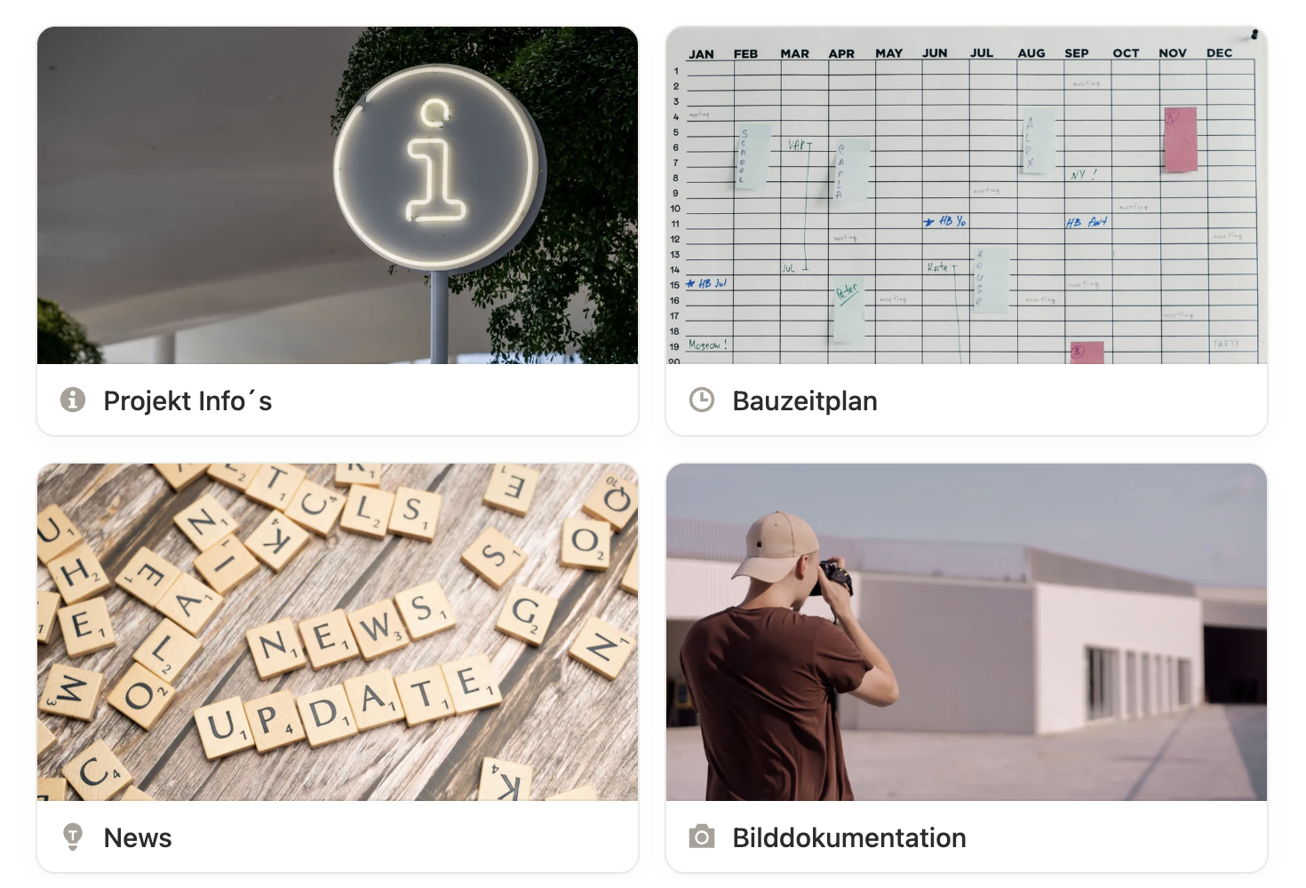 Digitale Projektakte Vorschau